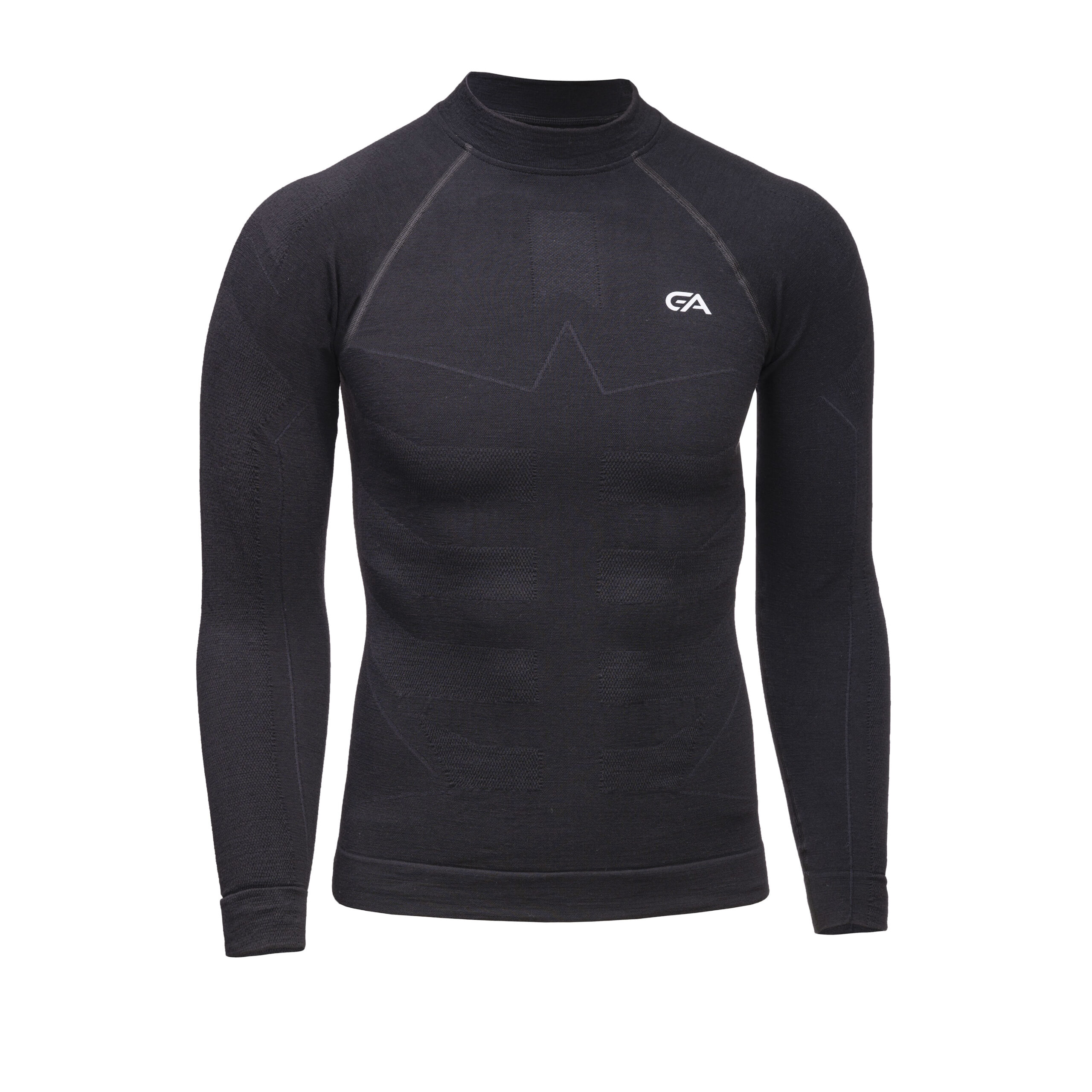 t-shirt L MEN WOOL 01_black